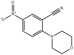 2-Morpholino-5-nitrobenzonitrile Structure