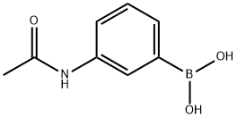 3-Acetamidophenylboronic acid Structure