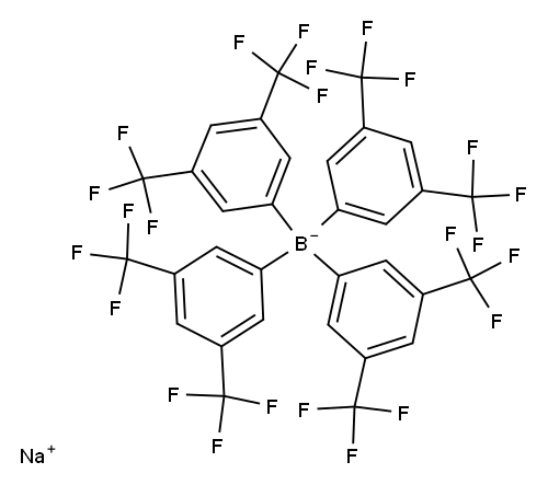Sodium tetrakis[3,5-bis(trifluoromethyl)phenyl]borate Structure