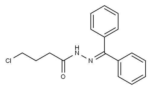 Butanoic acid, 4-chloro-, 2-(diphenylMethylene)hydrazide Structure