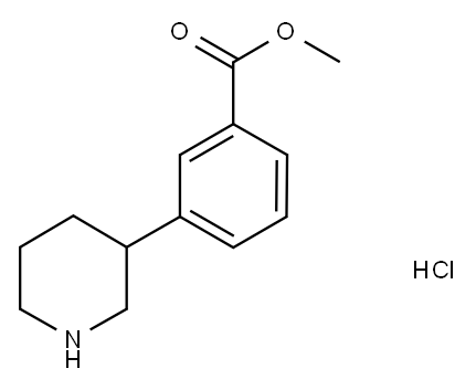 Methyl 3-piperidin-3-ylbenzoate hydrochloride Structure