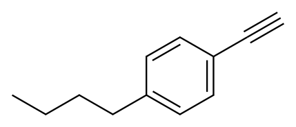 1-Butyl-4-eth-1-ynylbenzene Structure