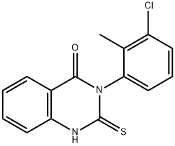 3-(3-CHLORO-2-METHYLPHENYL)-2-THIOXO-2,3-DIHYDRO-4(1H)-QUINAZOLINONE Structure