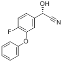 (S)-4-FLUORO-3-PHENOXYBENZALDEHYDE-CYANHYDRINE Structure