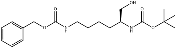 N-alpha-t-Butyloxycarbonyl-N-epsilon-benzyloxycarbonyl-L-lysinol Structure