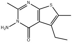 3-AMINO-5-ETHYL-2,6-DIMETHYLTHIENO[2,3-D]PYRIMIDIN-4(3H)-ONE Structure