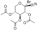 2,3,4-TRI-O-ACETYL-1-BROMO-1-DEOXY-BETA-D-XYLOPYRANOSYL CYANIDE Structure