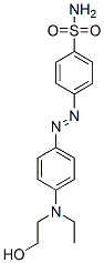 p-[[p-[ethyl(2-hydroxyethyl)amino]phenyl]azo]benzenesulphonamide Structure