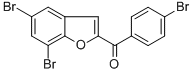 (4-BROMOPHENYL)(5,7-DIBROMO-1-BENZOFURAN-2-YL)METHANONE Structure
