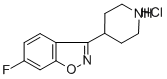 6-Fluoro-3-(4-piperidinyl)-1,2-benzisoxazole hydrochloride Structure