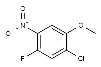 1-CHLORO-5-FLUORO-2-METHOXY-4-NITROBENZENE Structure