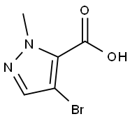 4-bromo-1-methylpyrazole-3-carboxy acid Structure