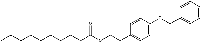Decanoic acid, 2-[4-(phenylMethoxy)phenyl]ethyl ester Structure