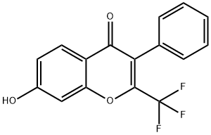 7-HYDROXY-3-PHENYL-2-TRIFLUOROMETHYL-CHROMEN-4-ONE Structure