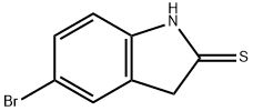 2H-INDOLE-2-THIONE, 5-BROMO-1,3-DIHYDRO- Structure