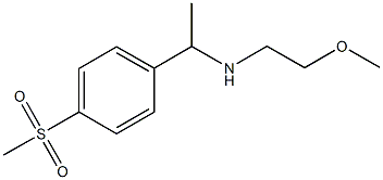 N-(2-METHOXYETHYL)-N-{1-[4-(METHYLSULFONYL)PHENYL]ETHYL}AMINE
 Structure