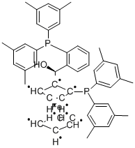 (S)-(-)-[(S)-2-DI(3,5-XYLYL)PHOSPHINOFERROCENYL][2-DI(3,5-XYLYL)PHOSPHINOPHENYL]METHANOL Structure