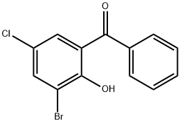 3-BROMO-5-CHLORO-2-HYDROXYBENZOPHEN& Structure
