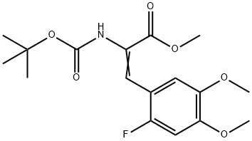 2-[(tert-Butoxycarbonyl)amino]-3-(2-fluoro-4,5-dimethoxyphenyl)-2-propanoic Acid Methyl Ester Structure