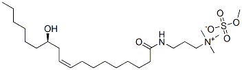 [R-(Z)]-3-[(12-hydroxy-1-oxo-9-octadecenyl)amino]propyltrimethylammonium methyl sulphate Structure