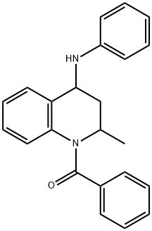 4-ANILINO-1-BENZOYL-2-METHYL-1,2,3,4-TETRAHYDROQUINOLINE Structure