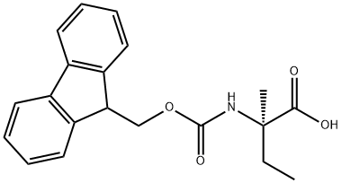 N-[(9H-Fluoren-9-ylmethoxy)carbonyl]-L-isovaline Structure