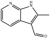 1H-Pyrrolo[2,3-b]pyridine-3-carboxaldehyde, 2-methyl- Structure