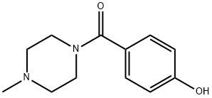 1-(4-HYDROXYBENZOYL)-4-METHYL-PIPERAZINE Structure