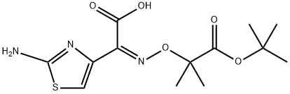 (Z)-2-Amino-alpha-[1-(tert-butoxycarbonyl)]-1-methylethoxyimino-4-thiazolacetic acid Structure