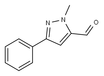 1-METHYL-3-PHENYL-1H-PYRAZOLE-5-CARBALDEHYDE Structure