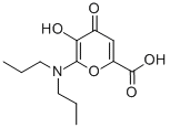 6-(Dipropylamino)-5-hydroxy-4-oxo-4H-pyran-2-carboxylic acid Structure