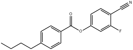 4-Cyano-3-fluorophenyl 4-butylbenzoate Structure
