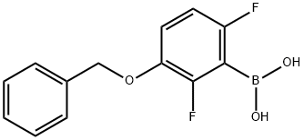 3-(Benzyloxy)-2,6-difluorobenzeneboronic acid Structure