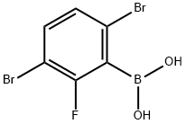 3,6-DIBROMO-2-FLUOROPHENYLBORONIC ACID Structure