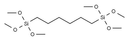 1,6-Bis(trimethoxysilyl)hexane Structure