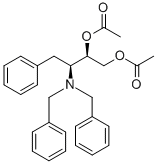 (2R,3S)-O,O-DIACETYL-3-DIBENZYLAMINO-4-PHENYLBUTANE-1,2-DIOL Structure