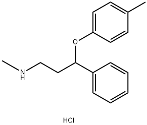 Atomoxetine Related Compound C (10 mg) (N-methyl-3-phenyl-3-(p-tolyloxy)propan-1-amine hydrochloride) Structure