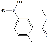 4-Fluoro-3-(methoxycarbonyl)phenylboronic acid Structure