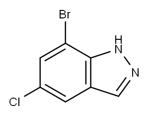 7-Bromo-5-chloro-1H-indazole Structure