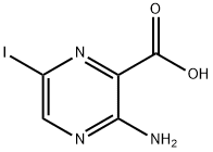 3-AMINO-6-IODOPYRAZINE-2-CARBOXYLIC ACID Structure
