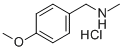 4-METHOXY-N-METHYLBENZYLAMINE HYDROCHLORIDE Structure