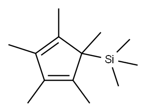 (Pentamethylcyclopentadien-1-yl)trimethylsilane Structure