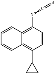 NAPHTHALENE, 1-CYCLOPROPYL-4-ISOTHIOCYANATO- Structure