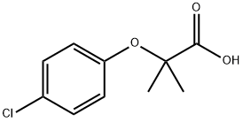 2-(4-Chlorophenoxy)-2-methylpropionic acid Structure