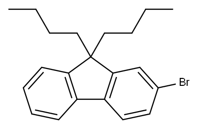 2-Bromo-9,9-di-n-butylfluoren Structure