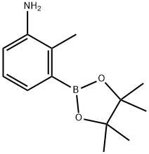 3-Amino-2-methylphenylboronic acid, pinacol ester Structure