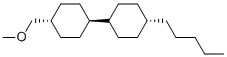 trans-4-(Methoxymethyl)-1-(trans-4-pentylcyclohexyl)cyclohexane Structure
