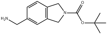 TERT-BUTYL 5-(AMINOMETHYL)ISOINDOLINE-2-CARBOXYLATE Structure