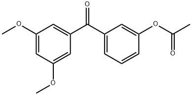 3-ACETOXY-3',5'-DIMETHOXYBENZOPHENONE Structure