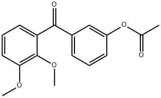 3-ACETOXY-2',3'-DIMETHOXYBENZOPHENONE Structure